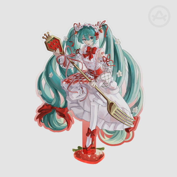 Strawberry miku standee