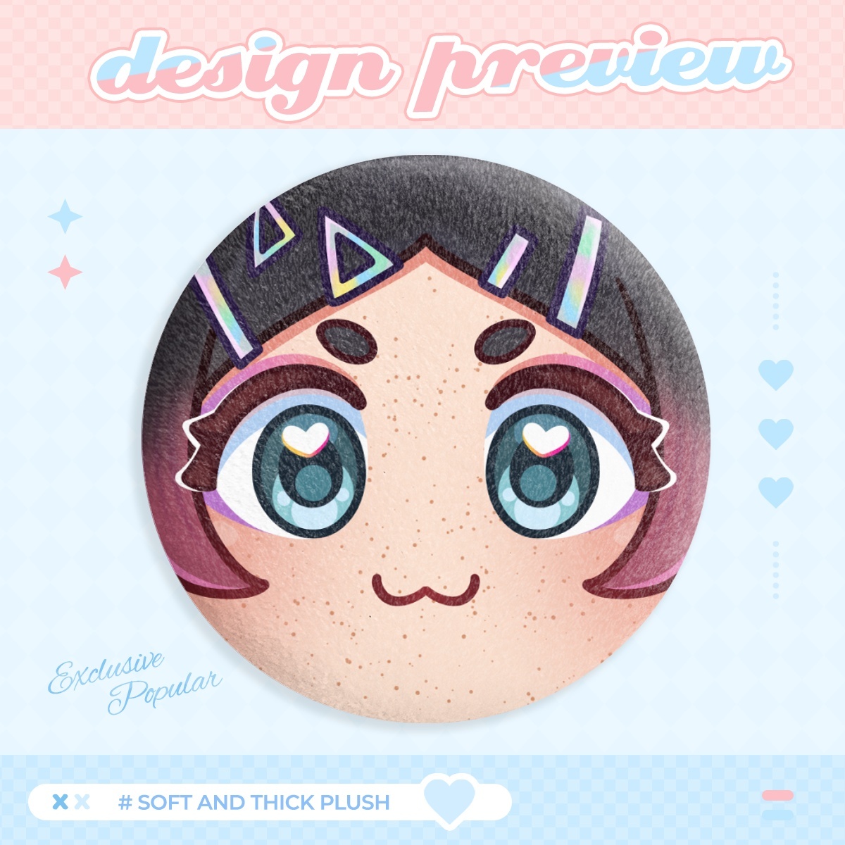 VALORANT Clove Plush Badge 58mm
