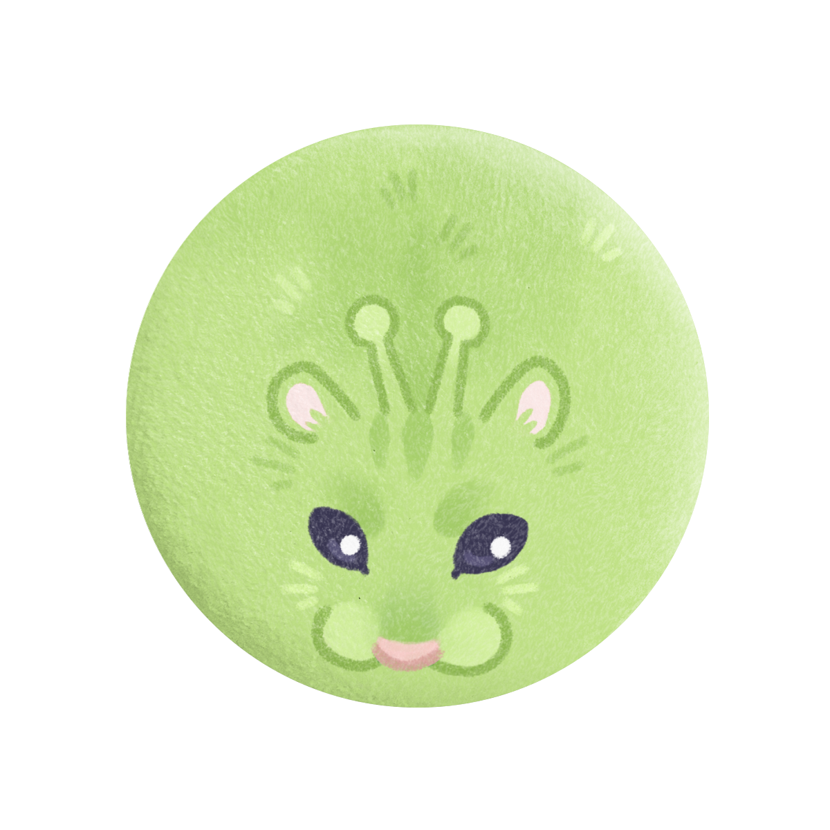 Strange Hamster Plush Badge