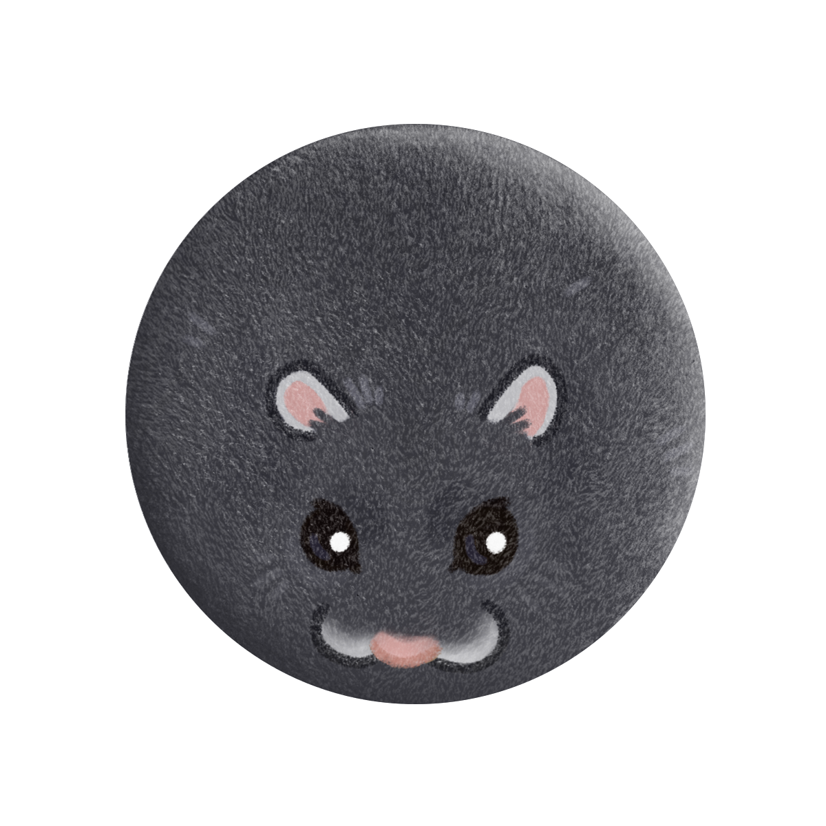 Void Hamster Plush Badge