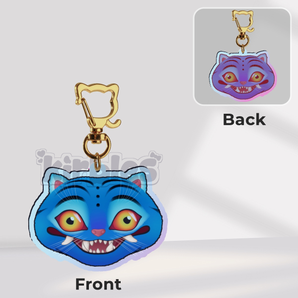 KPOP Demon Hunters Derpy the Tiger Rainbow Keychain 3.5mm