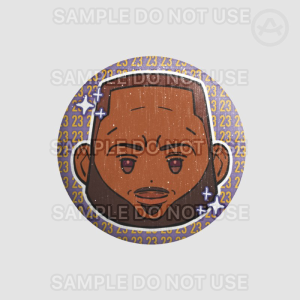 LBJ 23 Round Button Pin