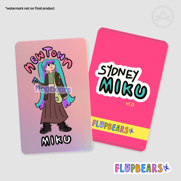 Newtown - SYDNEY MIKU | holo trading card