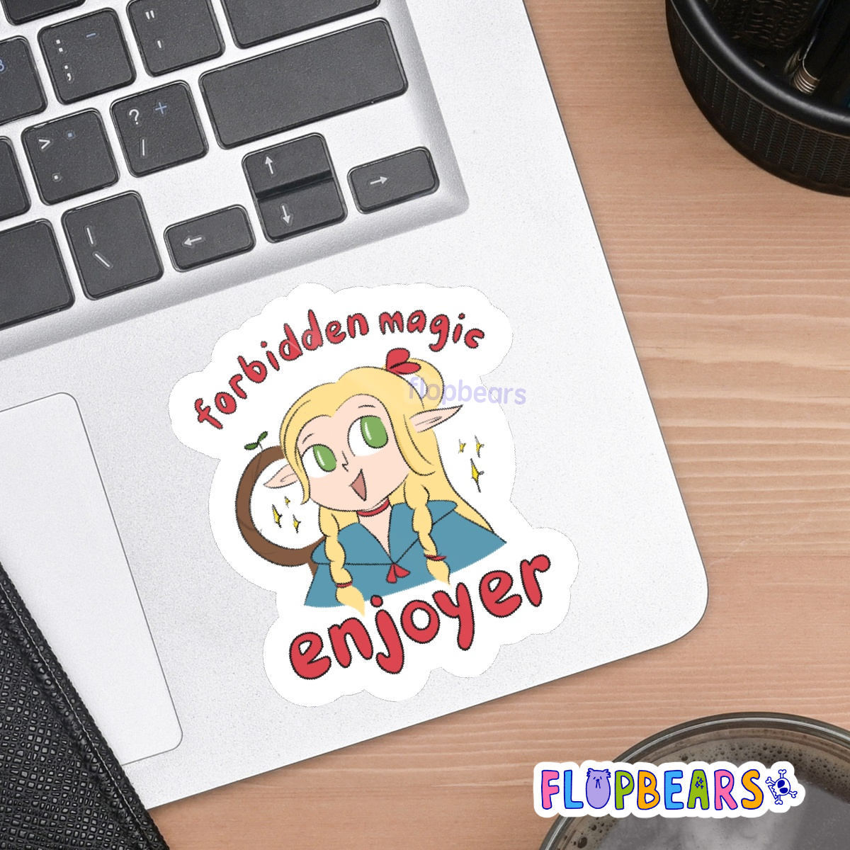 'forbidden magic enjoyer' Marcille - dungeon meshi | sticker