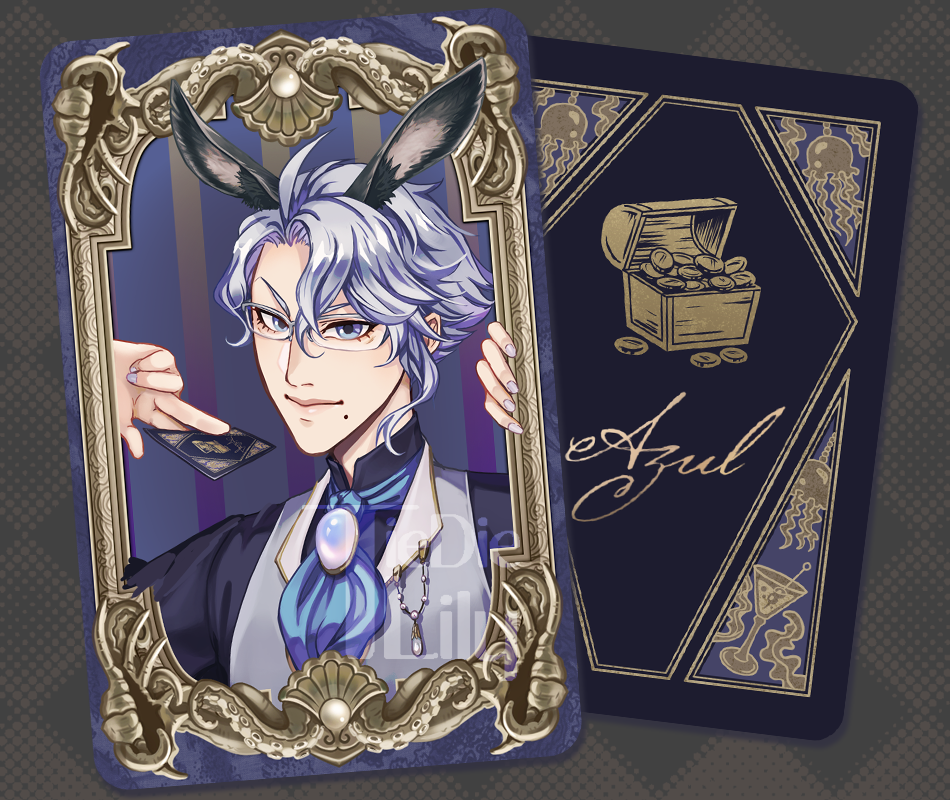 ✨ Magical Bunny ✨ Azul Photocard || Twisted Wonderland