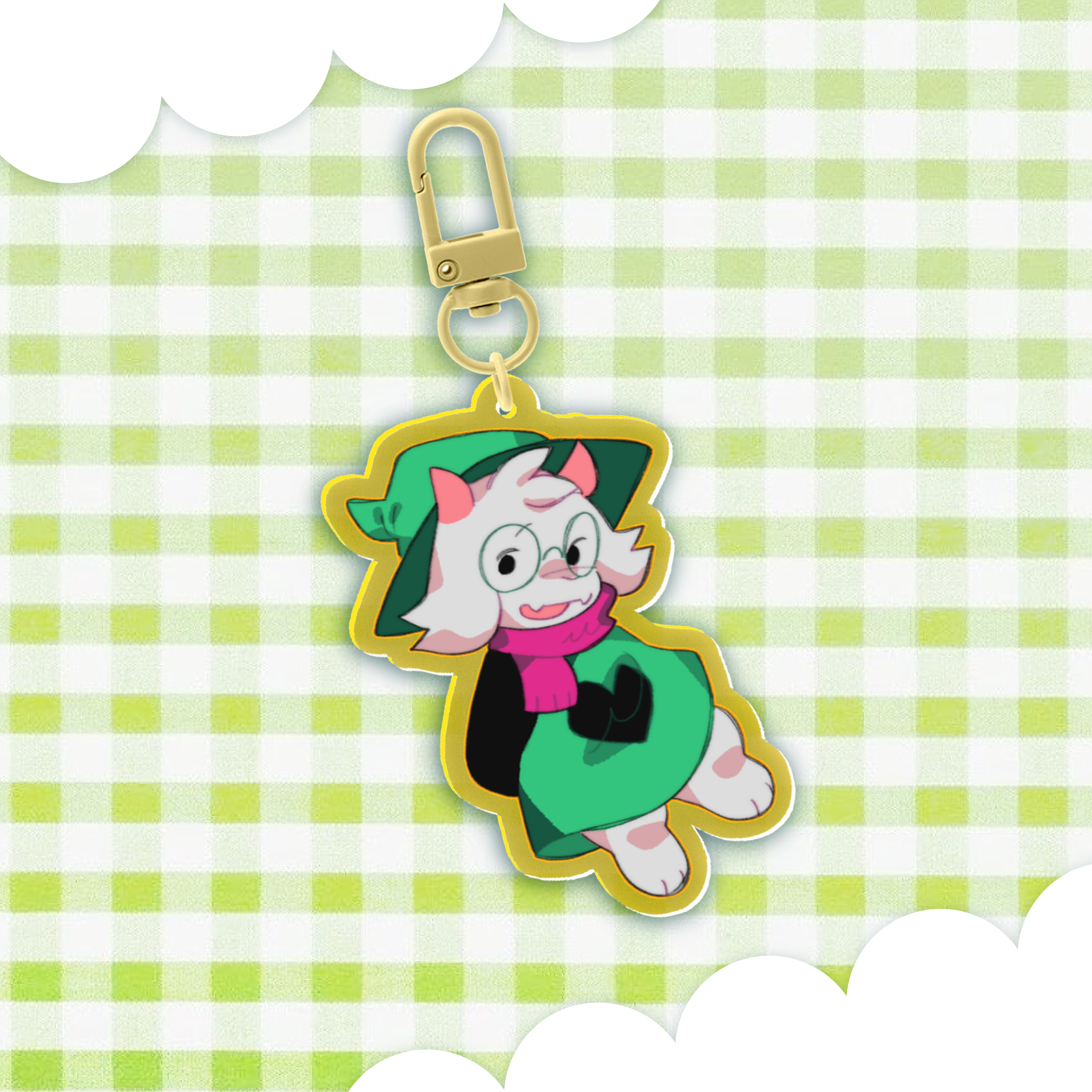 Ralsei - Deltarune double-sided acrylic keychain
