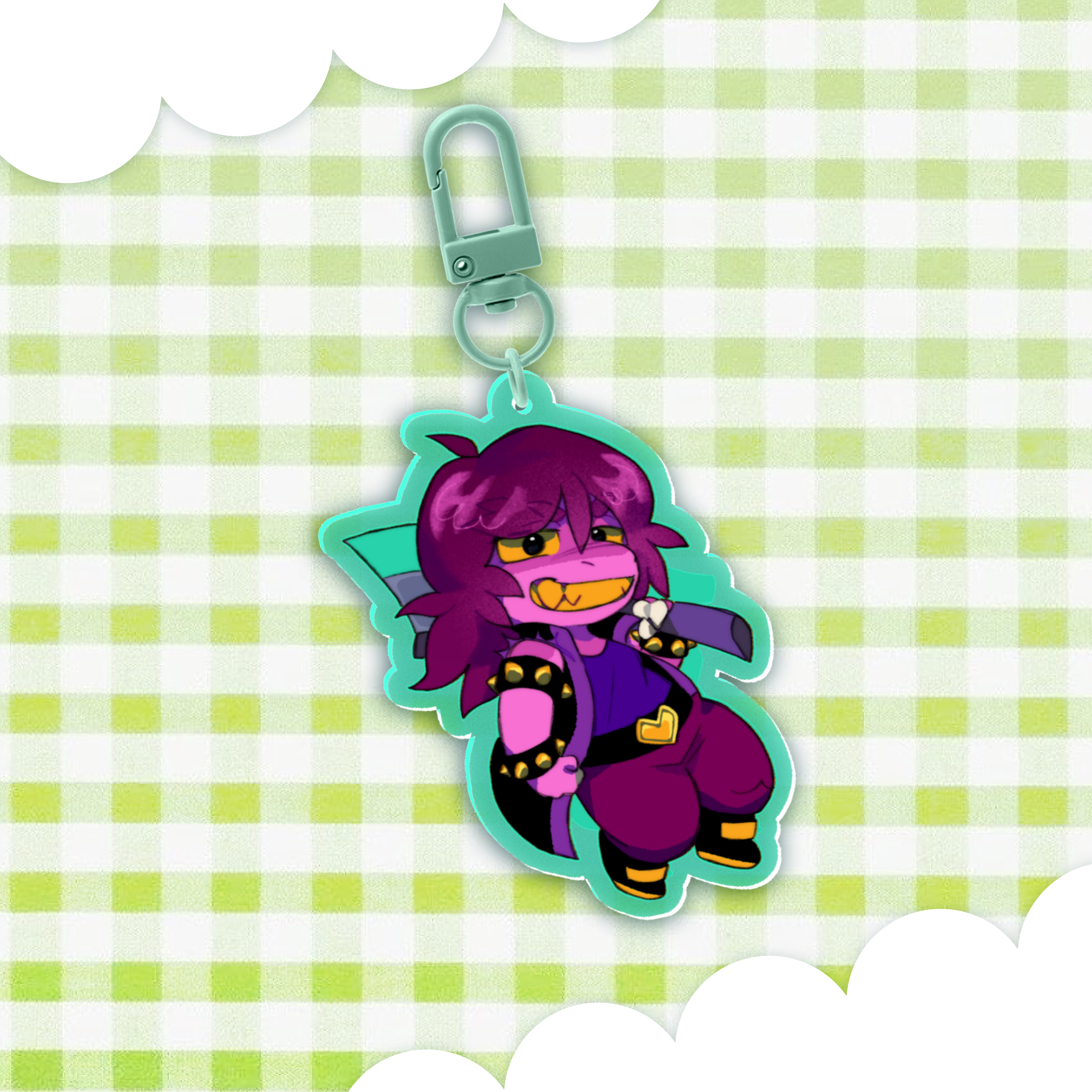 Susie - Deltarune double-sided acrylic keychain
