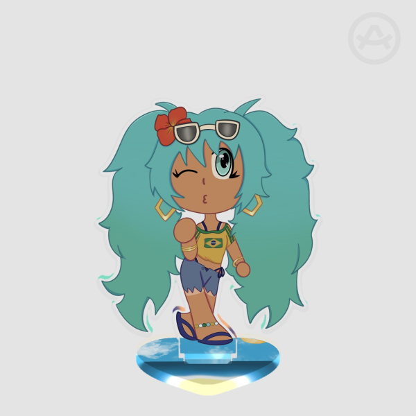 Brazilian Miku Acrylic Standees
