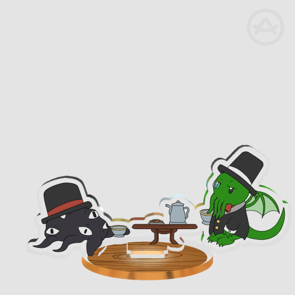 Tea Time Clear Acrylic Standees [Cthulhu & Shoggoth]