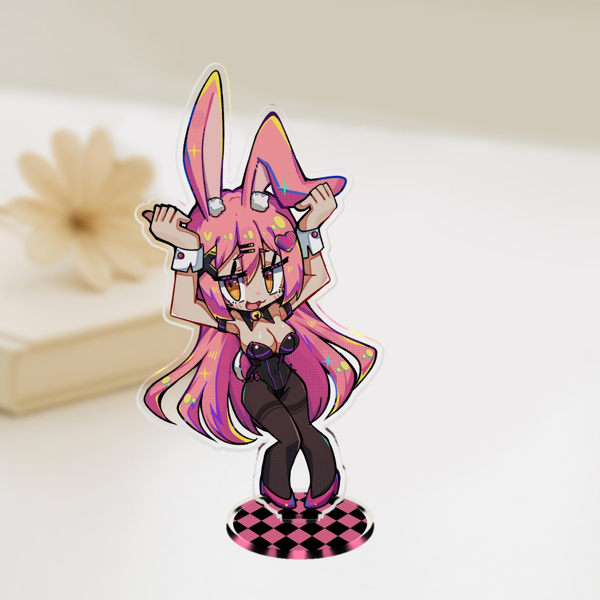 Dollymochi bunny suit Clear Acrylic Standees