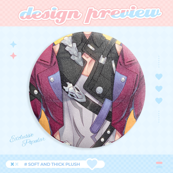 Sampo Koski Chest Plush Badges Pin Honkai Star Rail by Nalamicha