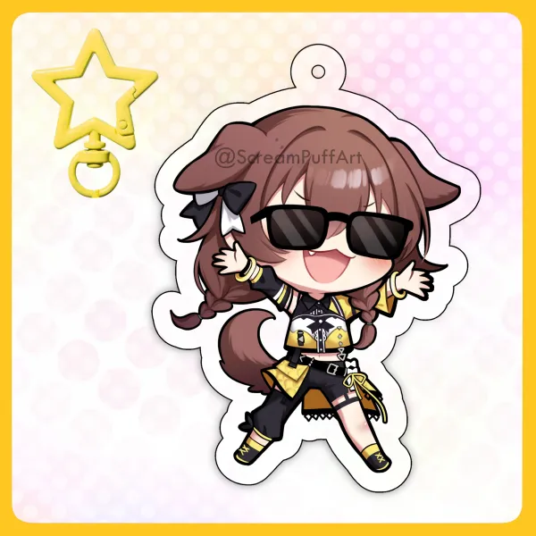 Inugami Korone Idol Keychain