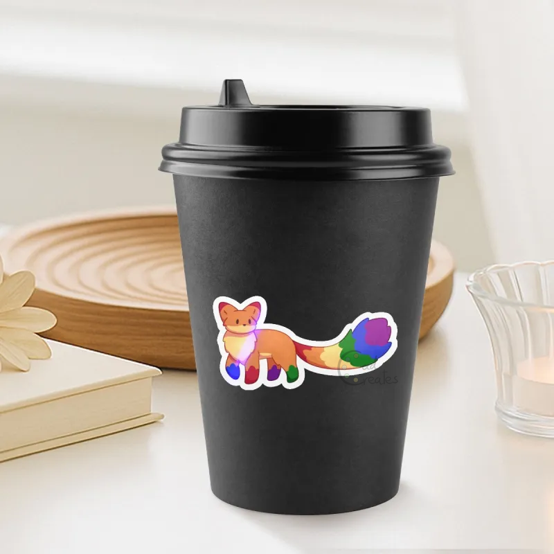 Rainbow Fox - Sticker