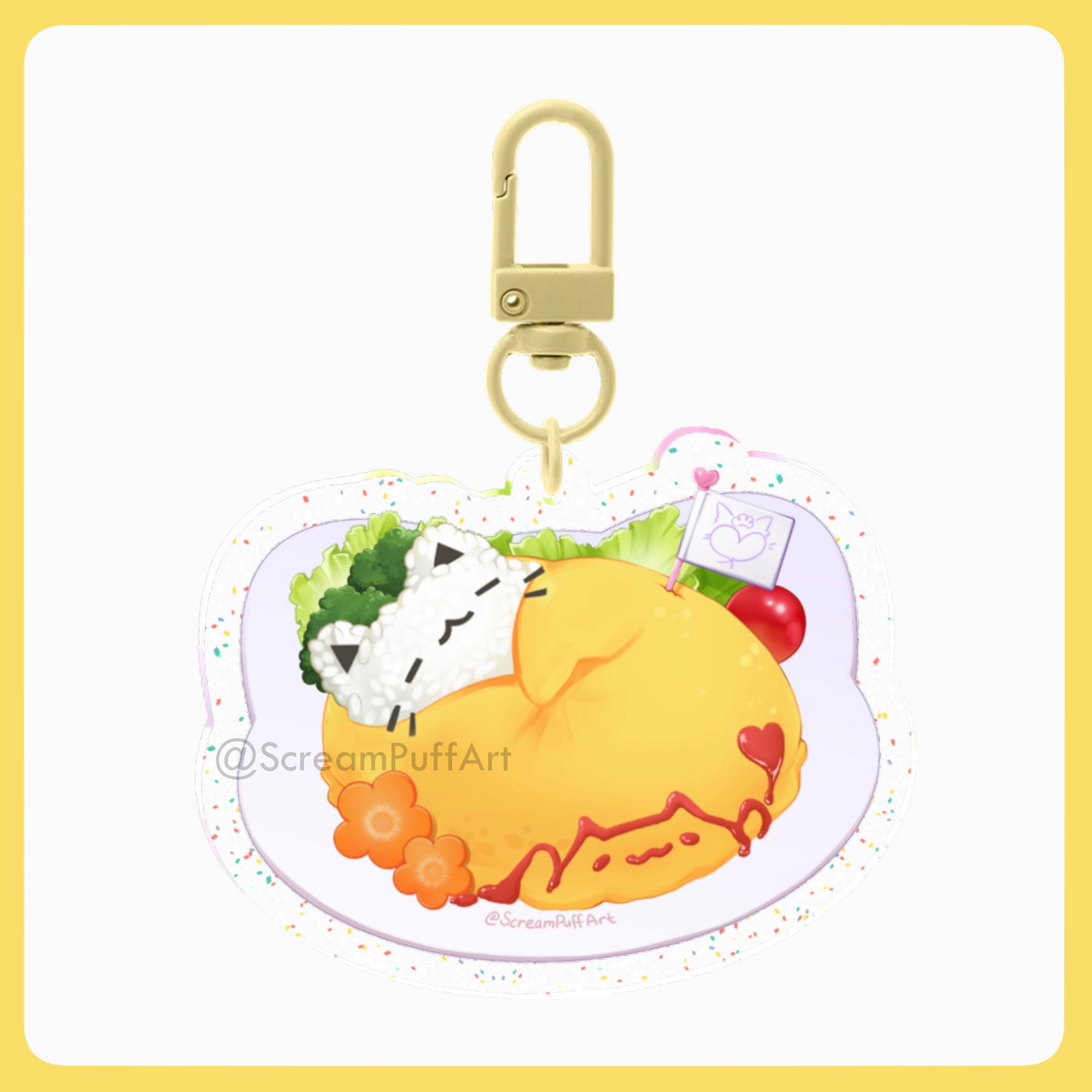 Cat Cafe - Omurice Set A (Veggies)