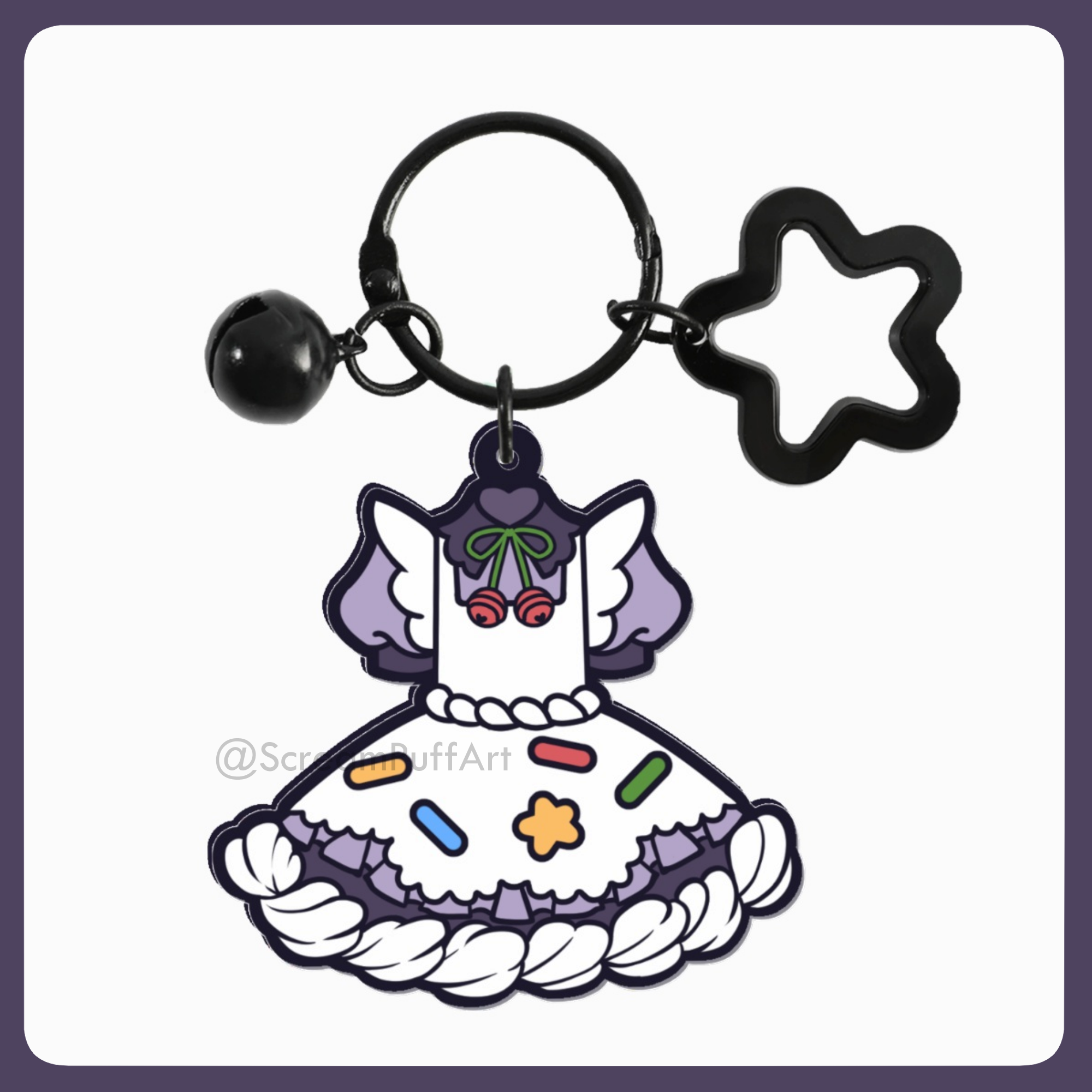 ScreamPuffArt Cafe Uniform Keychain