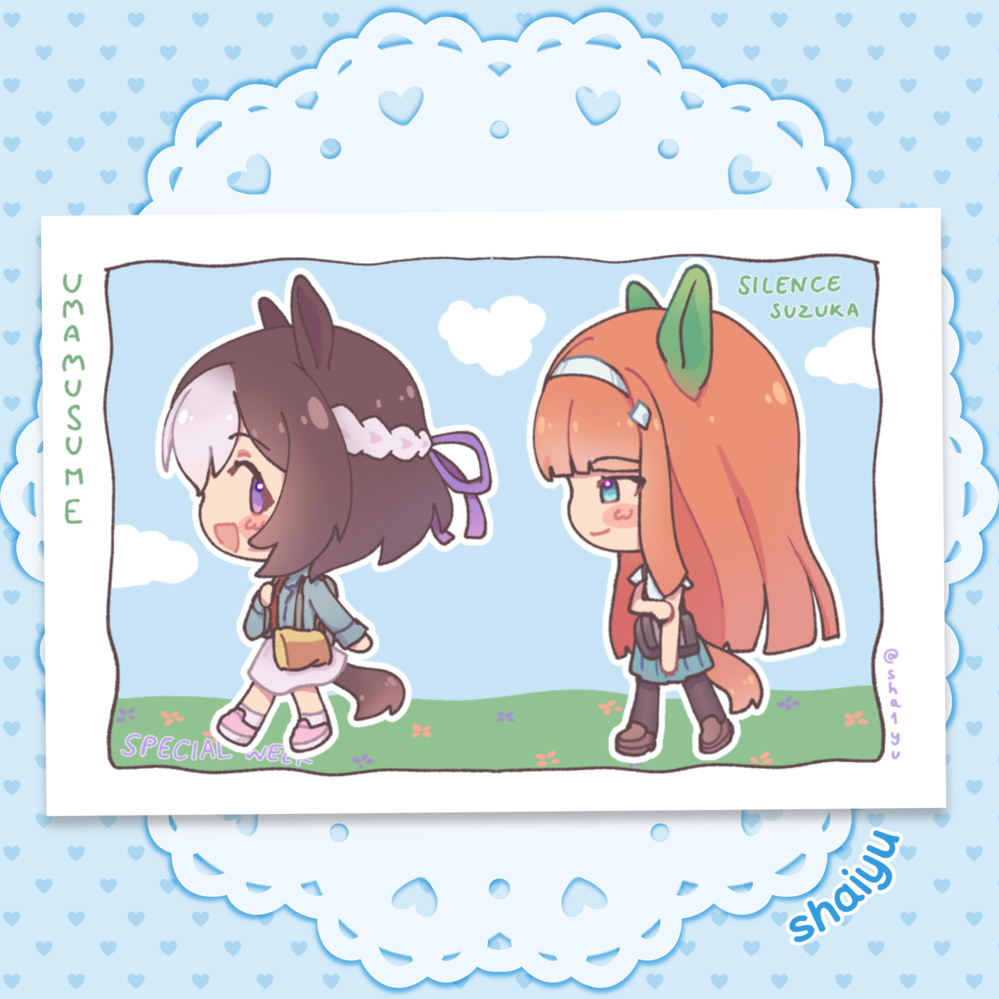 Spe & Suzuka ℧ Sticker Sheet