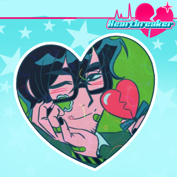 Connor Support Heart Sticker