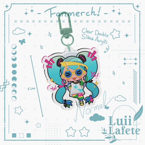 Keychain Hatsune Miku ☆ Pokemon Voltage - Normal