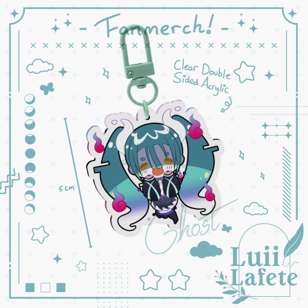 Keychain Hatsune Miku ☆ Pokemon Voltage - Ghost