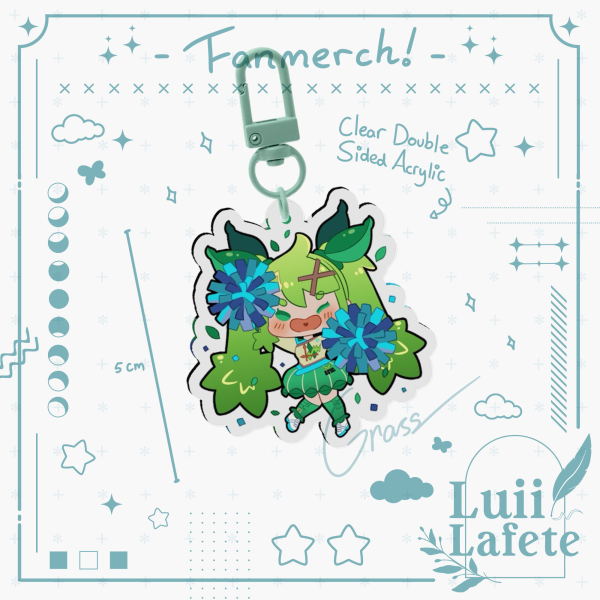 Keychain Hatsune Miku ☆ Pokemon Voltage - Grass