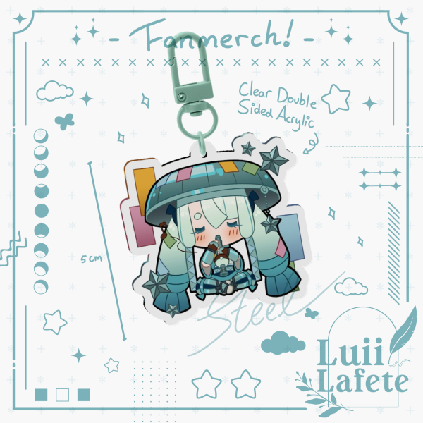 Keychain Hatsune Miku ☆ Pokemon Voltage - Steel