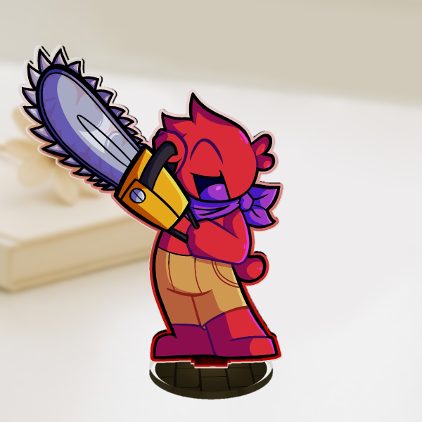 Rolus Chainsaw Acrylic Standee