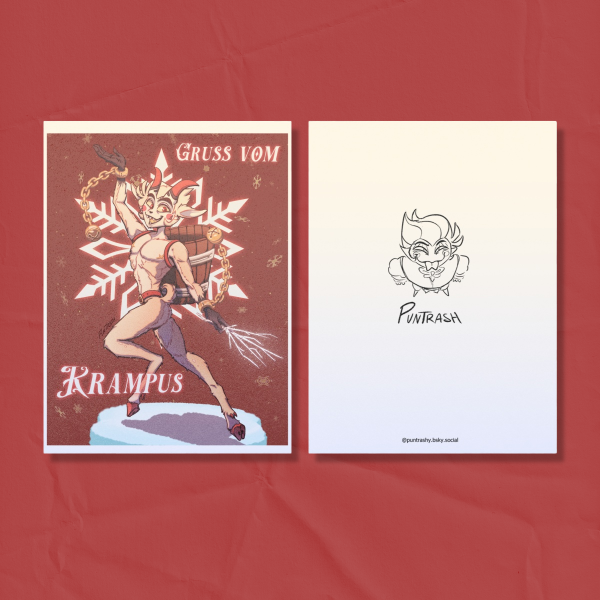 Lucifer Christmas Card | Pearl Paper Photocard