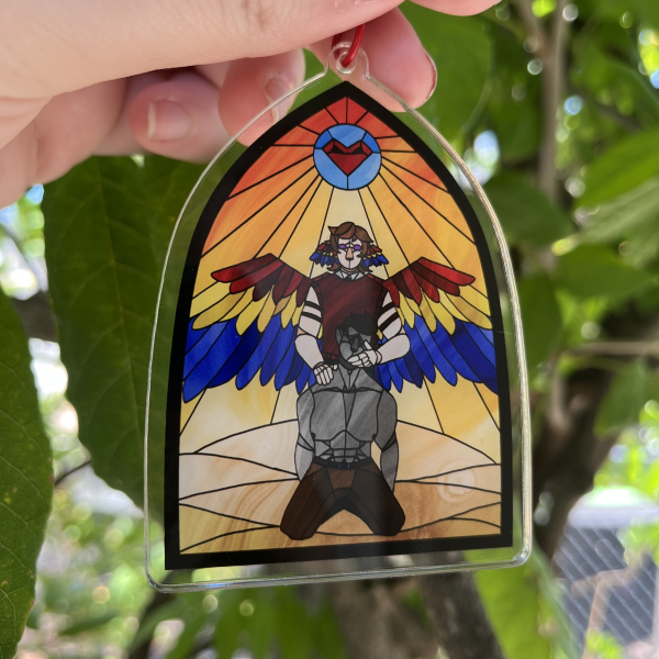 DesertDuo Stained Glass Keychain