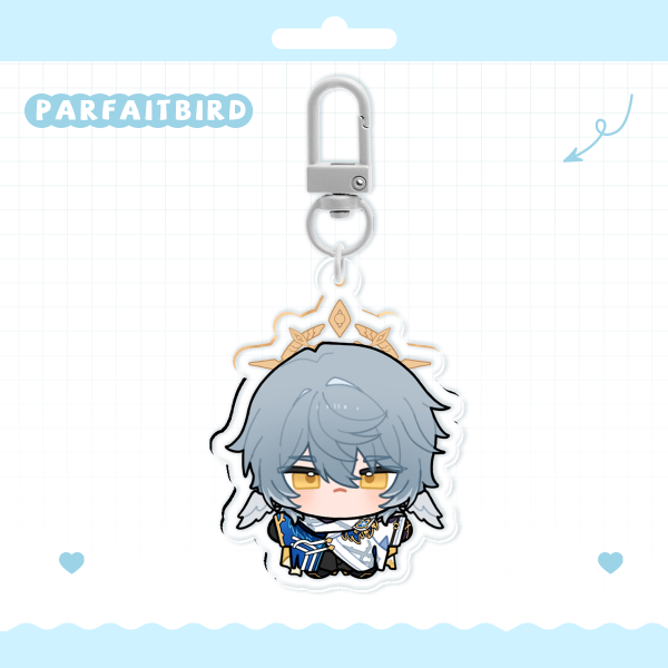 Sunday Clear Keychain