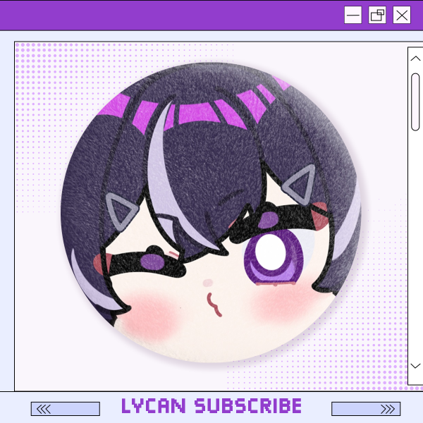 Chibi Lycqn Plush Badge