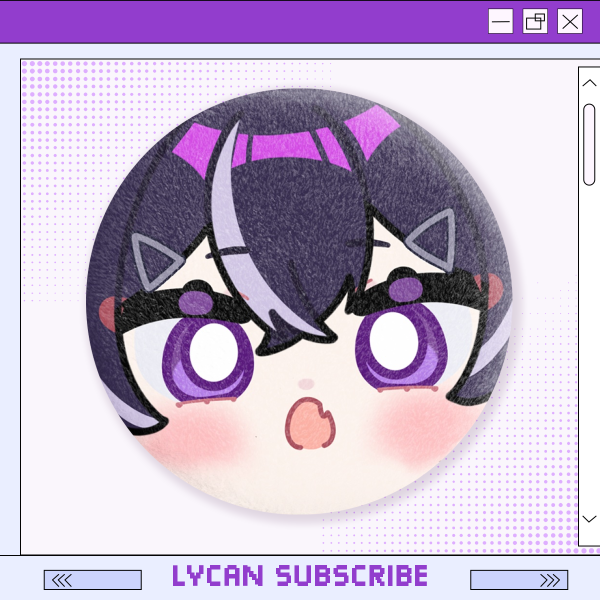 Chibi Lycqn Plush Badge