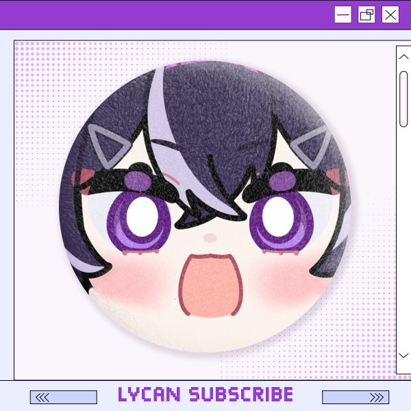 Chibi Lycqn Plush Badge
