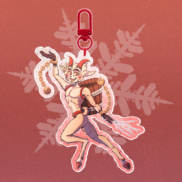 Krampus Lucifer | Glittery Keychain