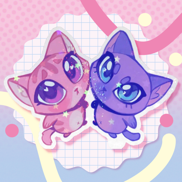 Cute Cats Sticker