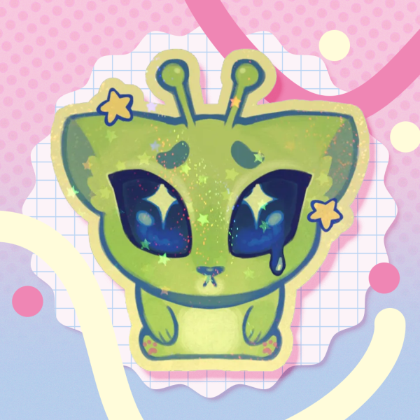 Alien Cat Sticker