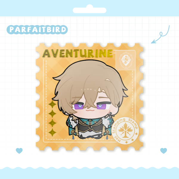 Aventurine Foil Stamping Stamp Sticker