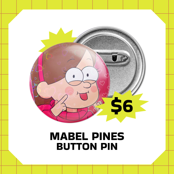 Mabel Pines Button Pin