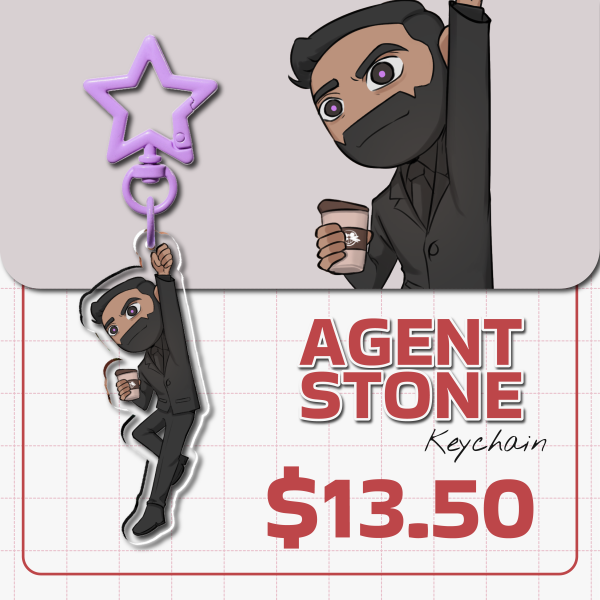 Agent Stone Clear Acrylic Keychains