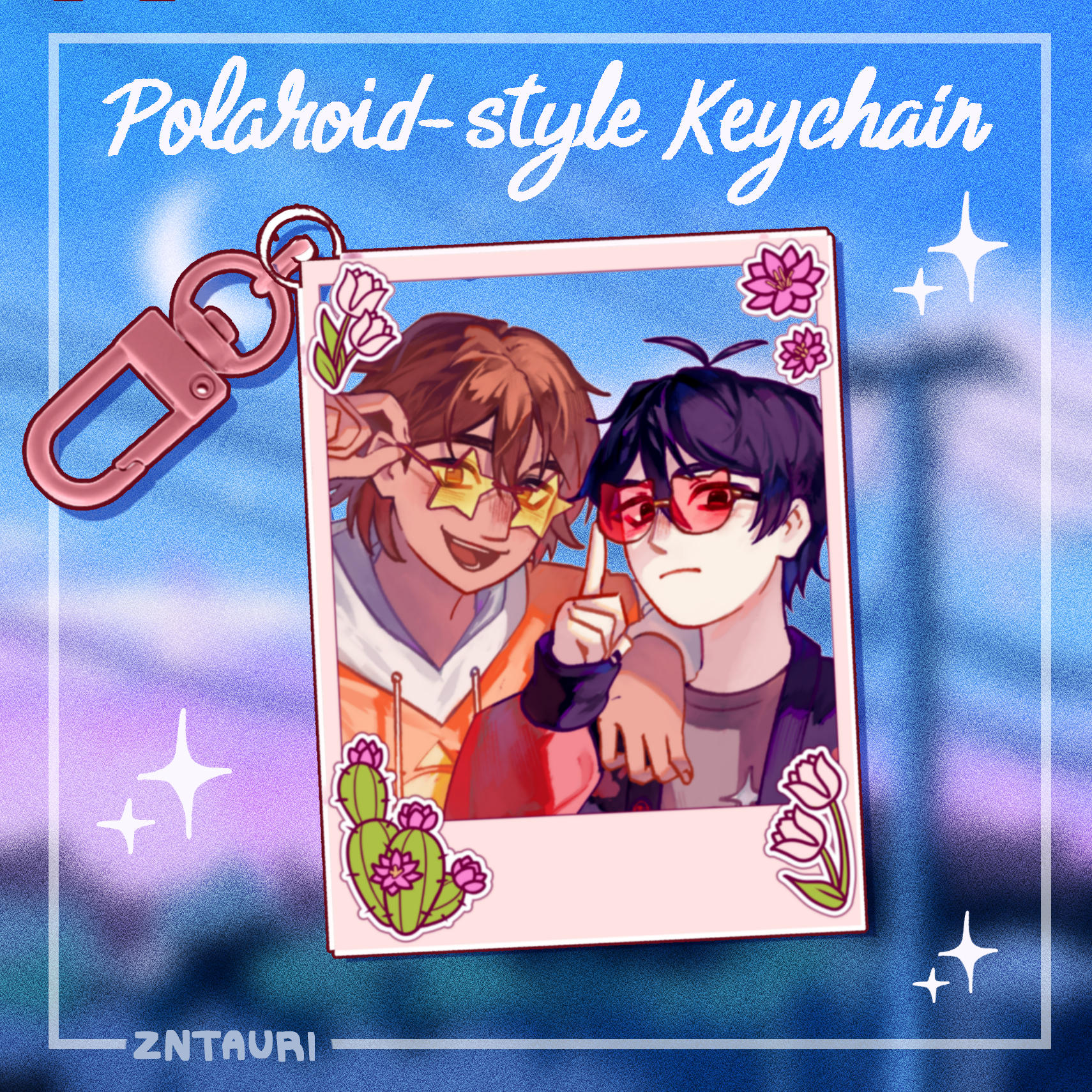 Suntan Polaroid Keychain