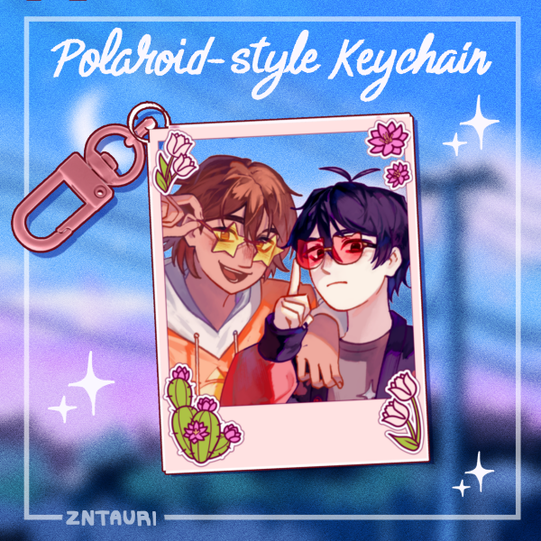 Suntan Polaroid Keychain