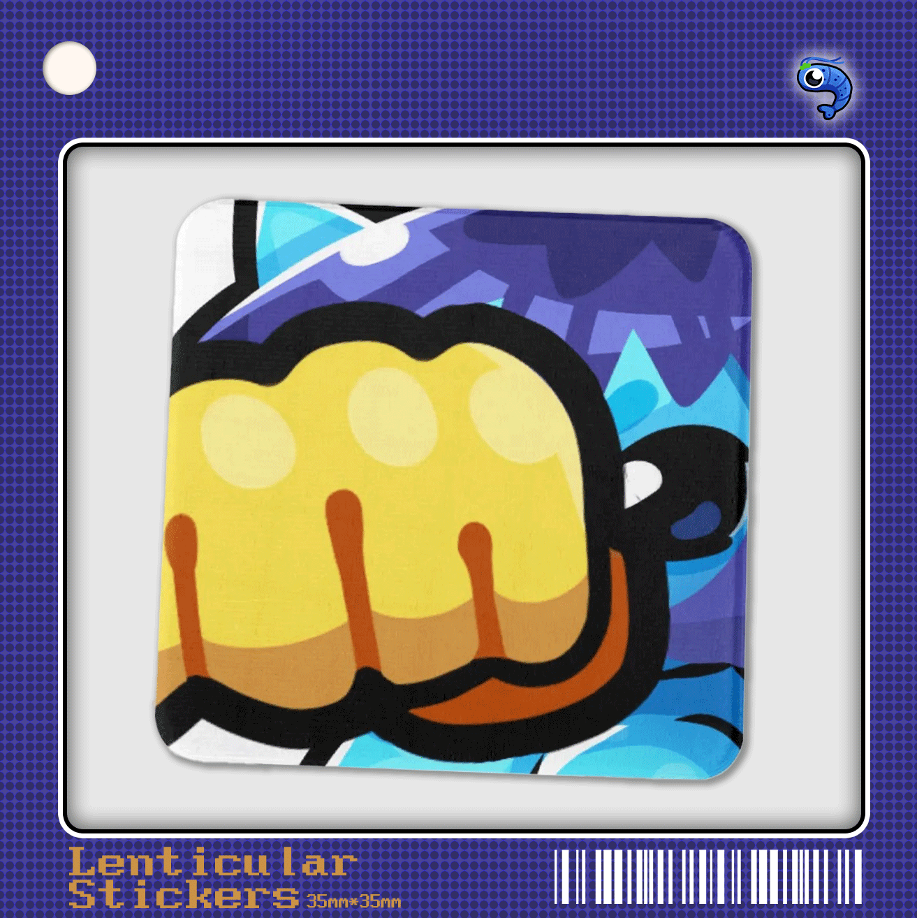 Punch Lenticular Sticker