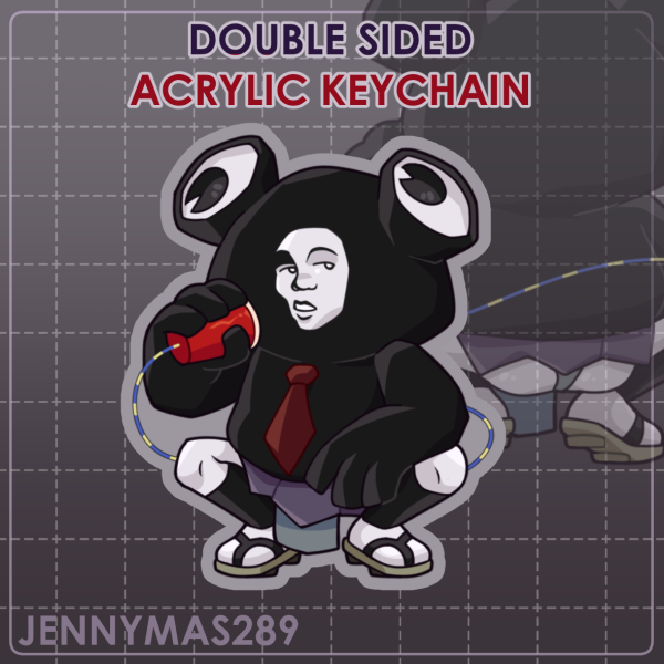 [ENA DREAM BBQ] Froggy - Double Sided Acrylic Keychain