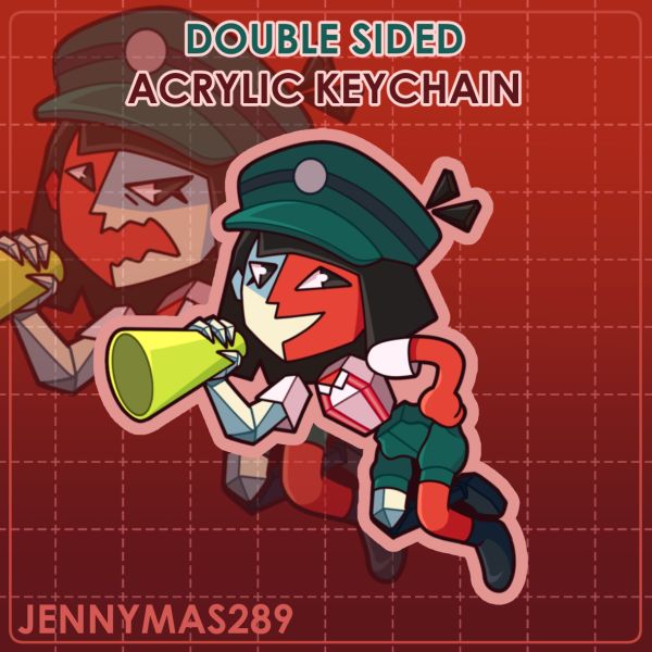 [ENA DREAM BBQ] ENA - Double Sided Acrylic Keychain