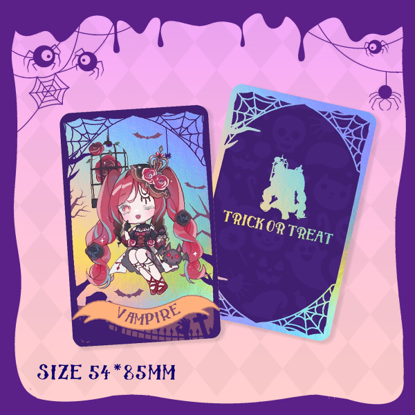 Vampire Miku Halloween Holographic Photocard