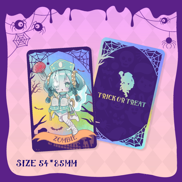 Zombie Miku Halloween Holographic Photocard