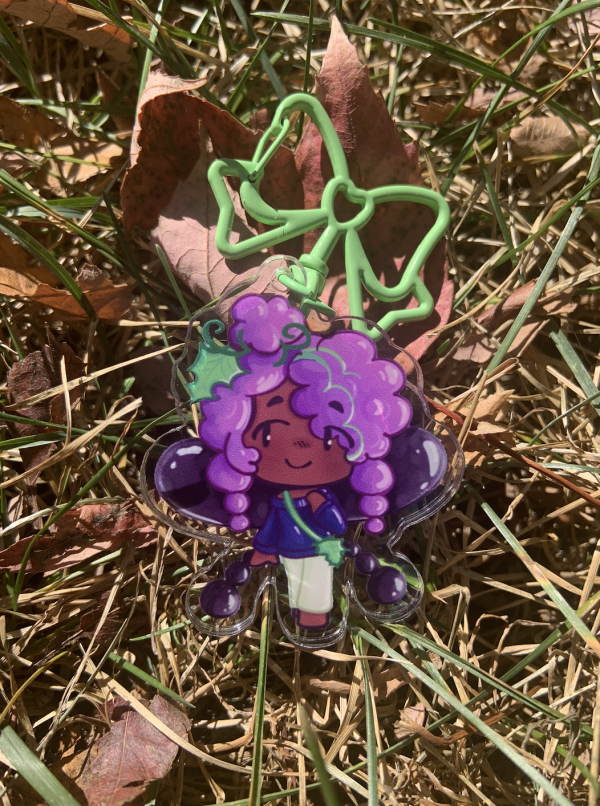 Grape Fairy Keychain