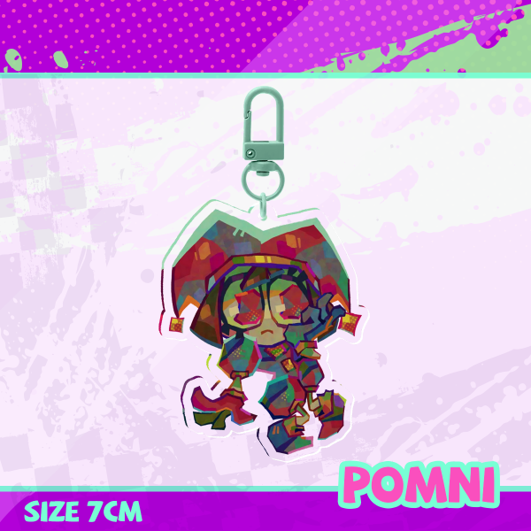 Pomni Clear Keychain