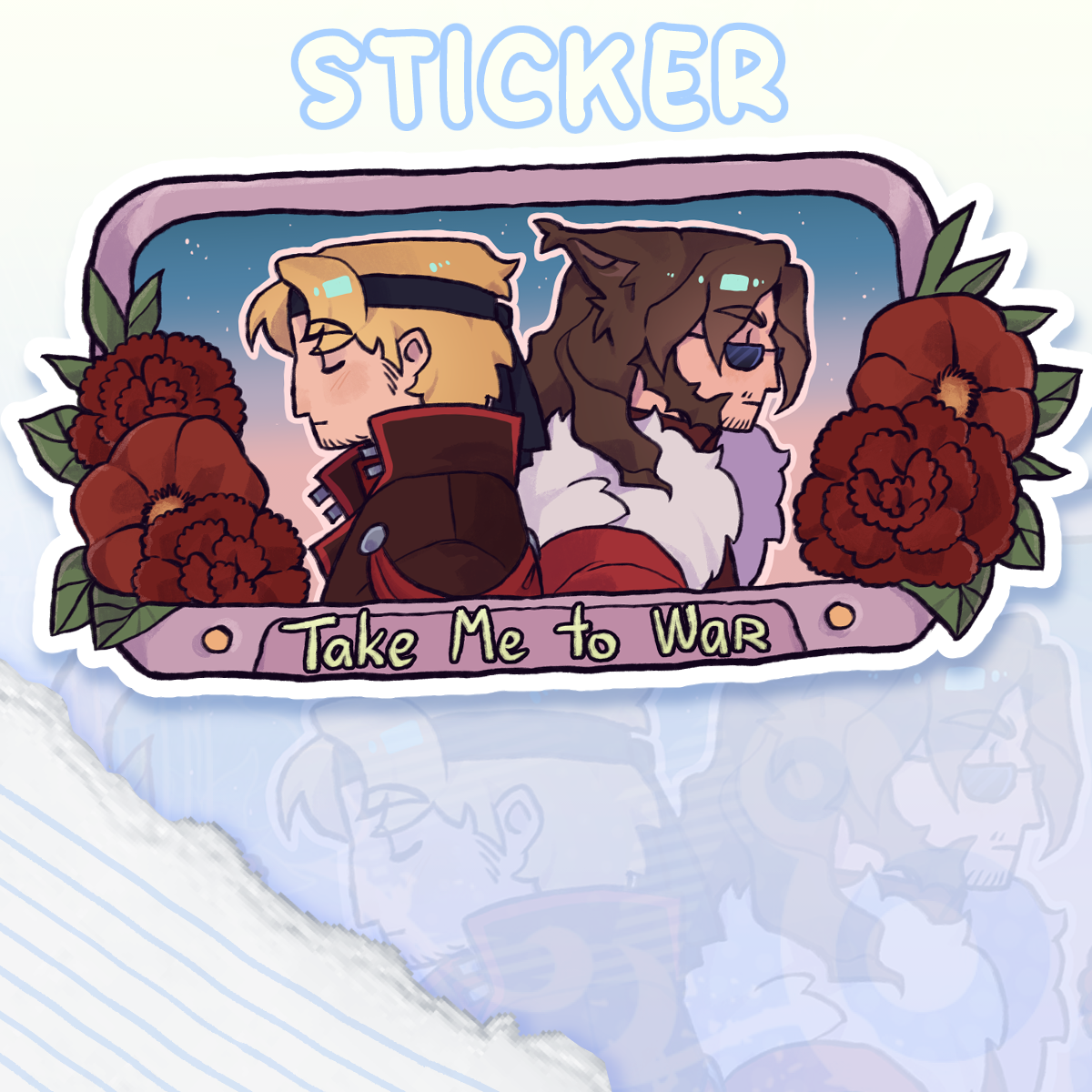 Renchanting Take Me to War Sticker