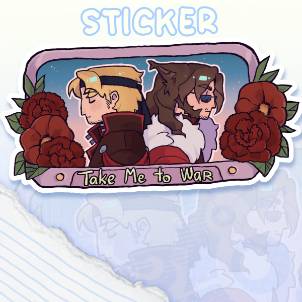 Renchanting Take Me to War Sticker