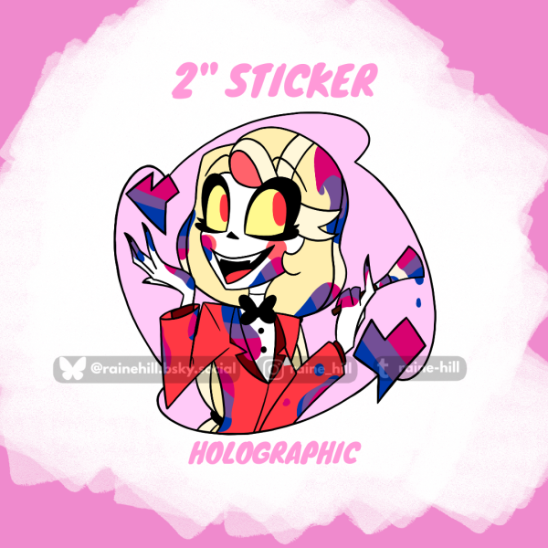 [Holographic Sticker] Charlie Pride | Hazbin Hotel